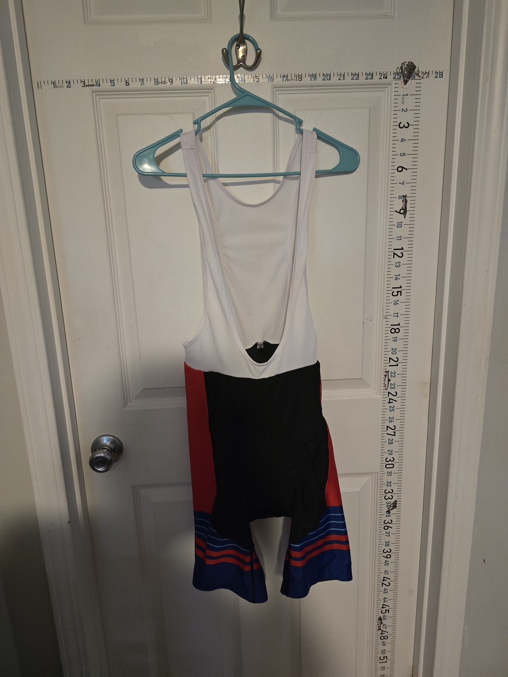 White, Black & Red Women's Cycling Bib Shorts